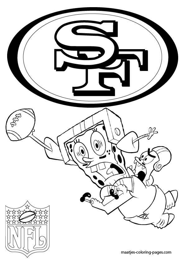 595x842 More San Francisco 49ers Coloring Pages On Maatjes Coloring Pages