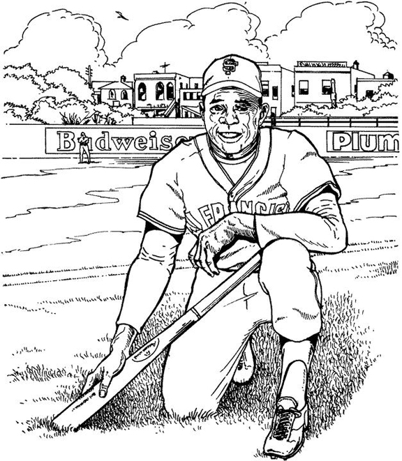 576x661 Sf Giants Coloring Pages San Francisco Giants Player Baseball