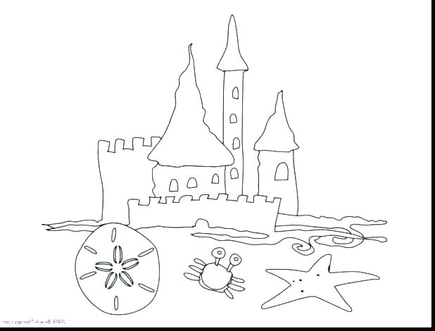 618x470 Sand Coloring Beach Sand Castle Coloring Pages Sandbox Designs