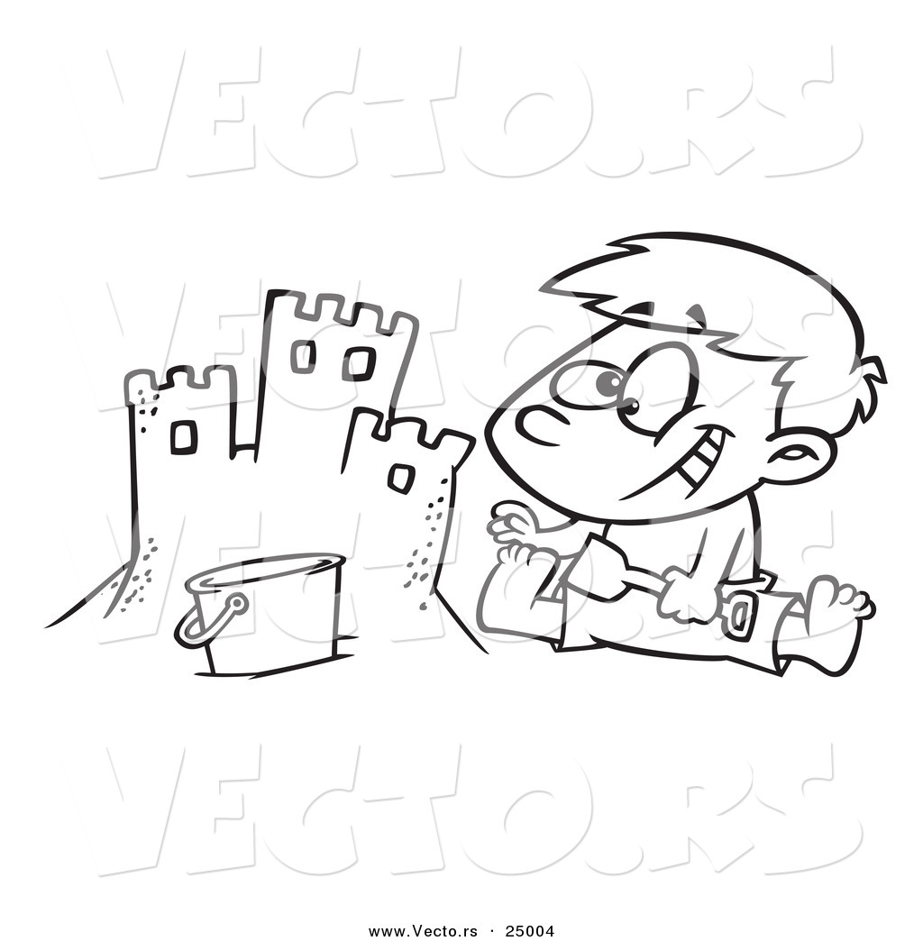 1024x1044 Successful Sandcastle Coloring Page Sand Castle Pages For Children