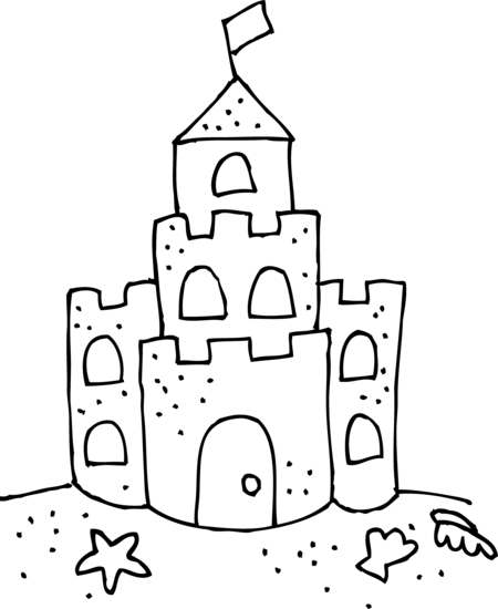 450x550 Coloring Pages Of Sandcastles Direct Sand Castle Coloring Page 22