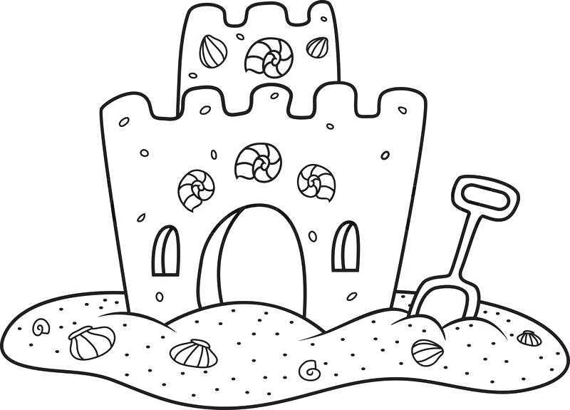800x575 Castle Coloring Book Also Top Sand Castle Coloring Page Pic 35