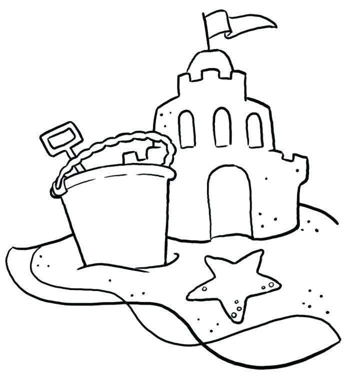 700x762 Coloring Sand Sand Coloring Pages Kids Sand Castle Coloring Page