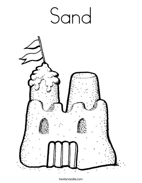 468x605 Sand Coloring Page