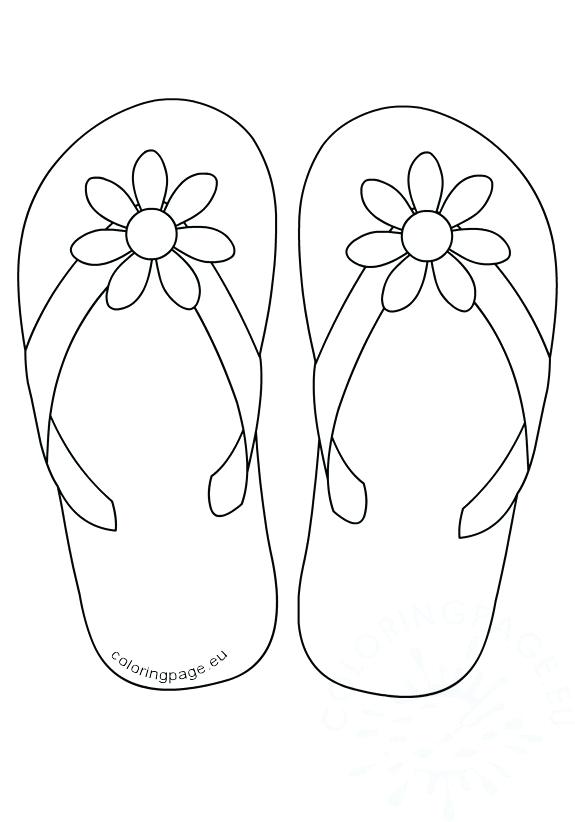 575x822 Flip Flop Coloring Page Share Flip Flop Coloring Pages Free
