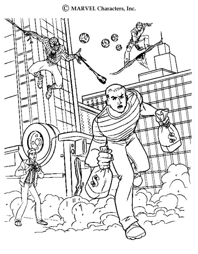 662x850 Sandman Stealing Money Coloring Pages