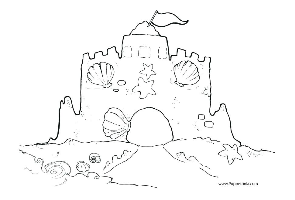 971x659 Sand Coloring Pages Creative Sand Castle Coloring Page Sand Bucket