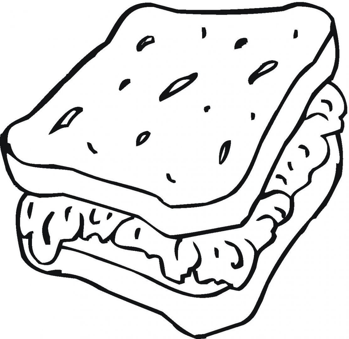 1112x1080 Best Friends Sandwich Coloring Page Food Pages Free Kids Sam