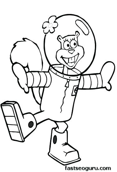 376x554 Sandy Cheeks Coloring Pages And Sandy Coloring Pages Image Sandy