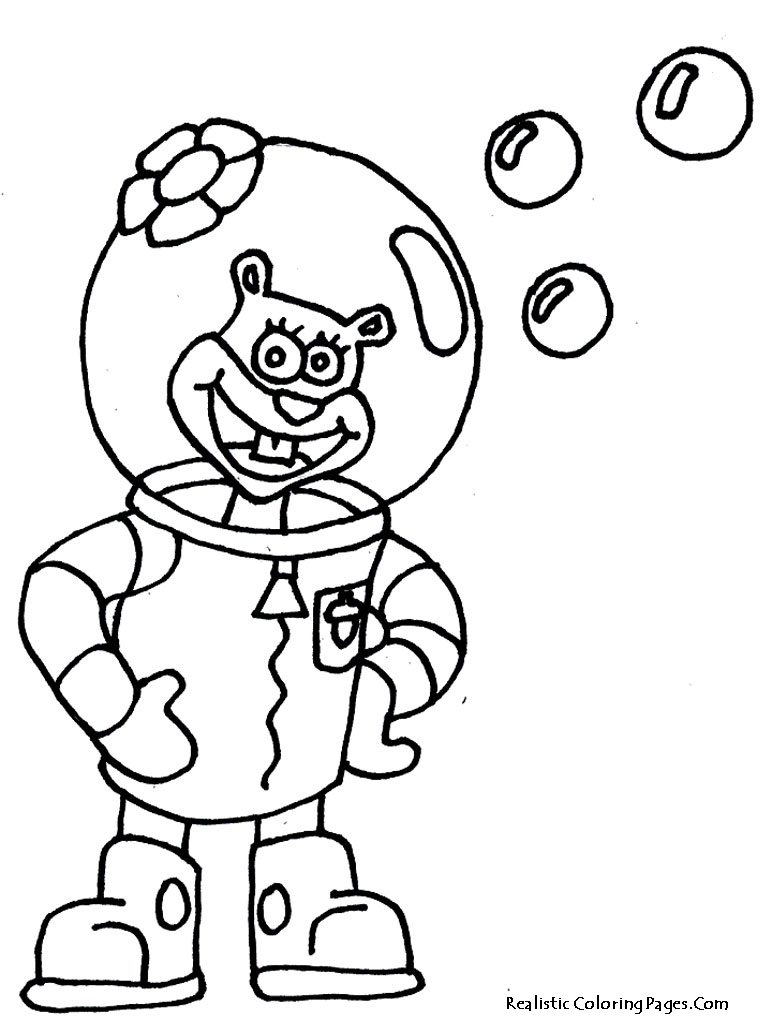 Sandy Cheeks Coloring Pages at GetColorings.com | Free printable ...