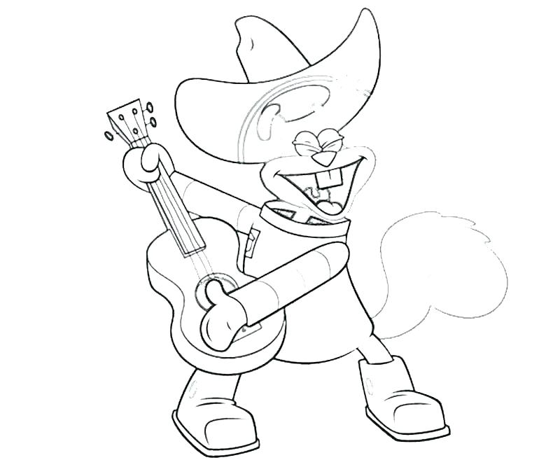 800x667 Skateboard Coloring Pages Sandy Cheeks Coloring Pages Characters