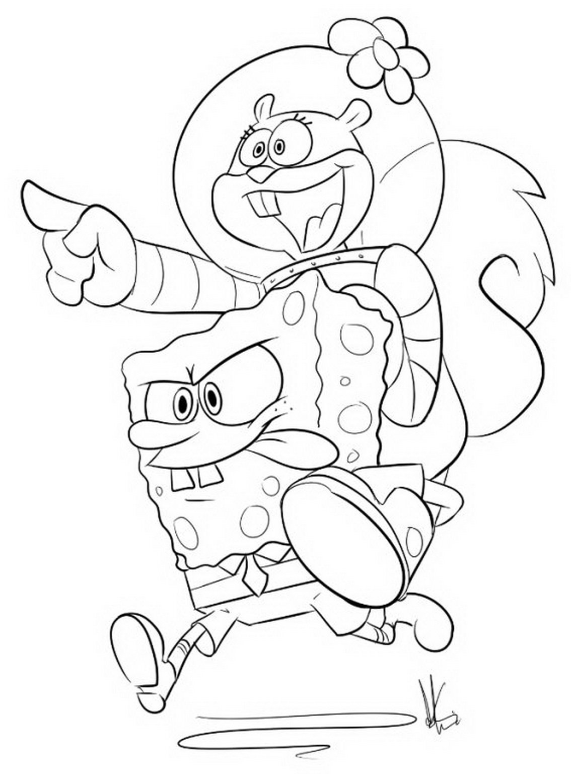 Spongebob Carries Sandy Coloring Page Boys Pages 1134x1536 Spongebob Carries Sandy Coloring Page Boys Pages