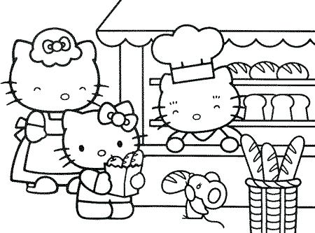 450x333 Hello Kitty Coloring Pages Christmas Hello Kitty Coloring Pages