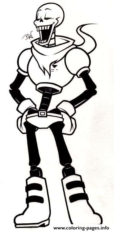 Papyrus Drawing Undertale Coloring Pages Printable 369x750 Papyrus Drawing Undertale Coloring Pages Printable