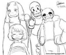 Print Sans And Papyrus Undertale Coloring Pages Coloring 228x190 Print Sans And Papyrus Undertale Coloring Pages Coloring