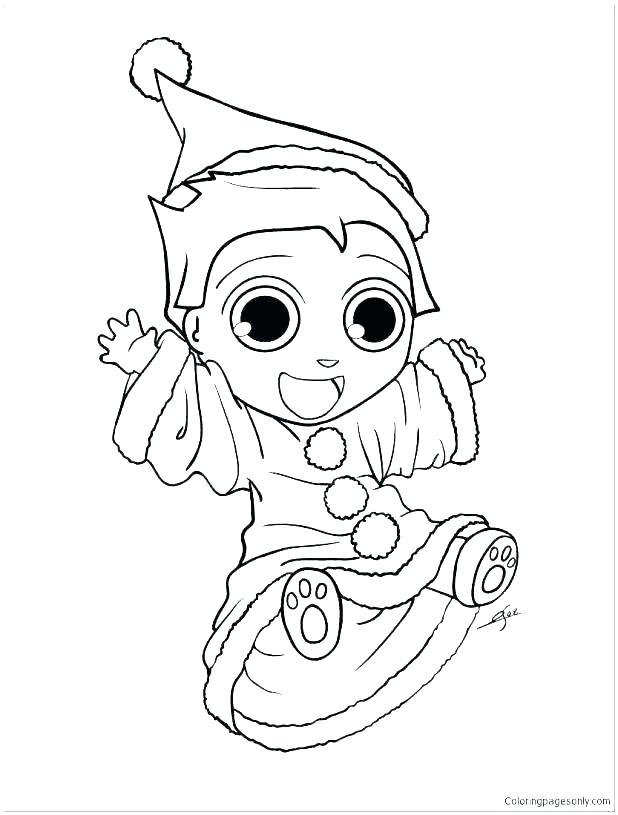 618x815 Printable Elf Coloring Pages Sh S Santa Elves Coloring Pages