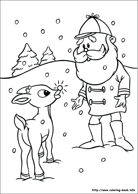 567x794 Reindeer Coloring Pages Index Coloring Pages Free Printable Santa