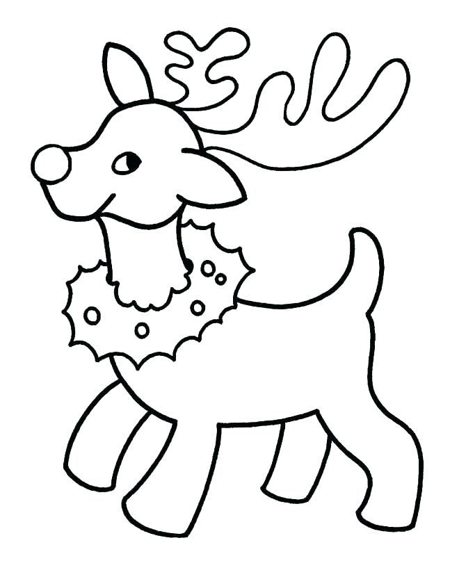 670x820 Santa And Reindeer Coloring Pages Free Reindeer Pictures To Color