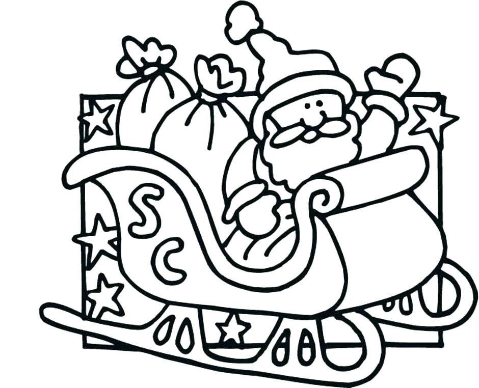 940x762 Santa Coloring Pages Acting As A Cowboy Coloring Page Santa Sleigh