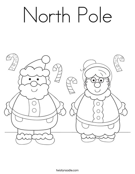 North Pole Coloring Page 468x605 North Pole Coloring Page