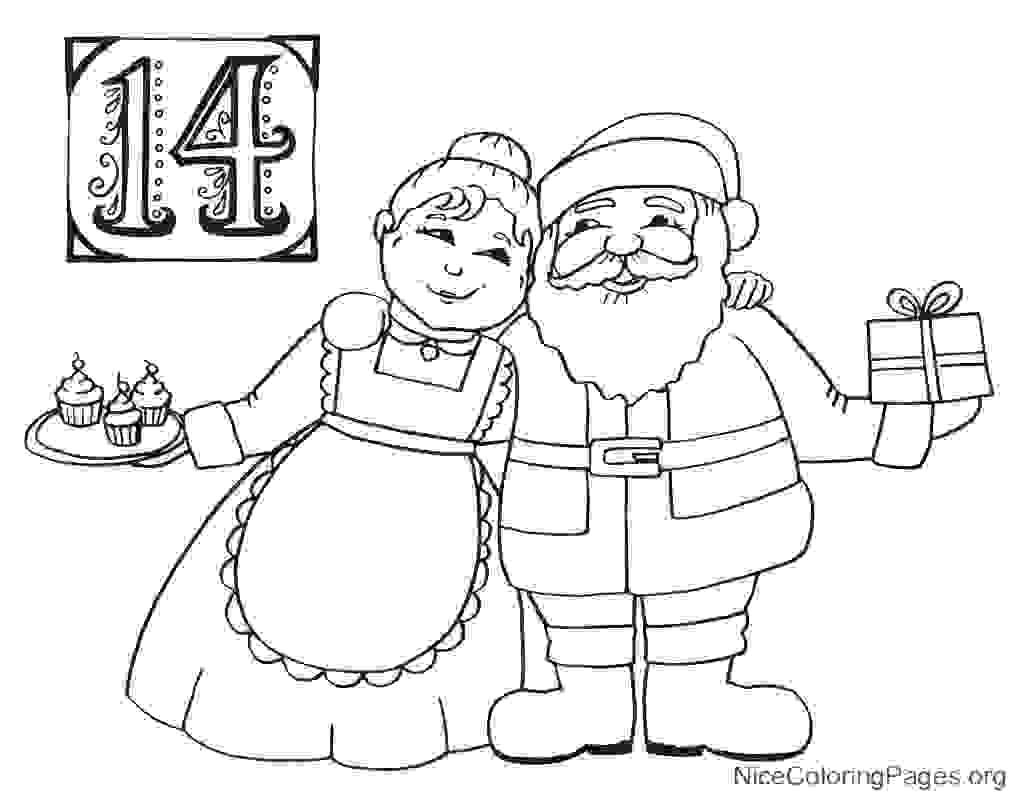 Mrs Claus Coloring Pages 1024x791 Mrs Claus Coloring Pages