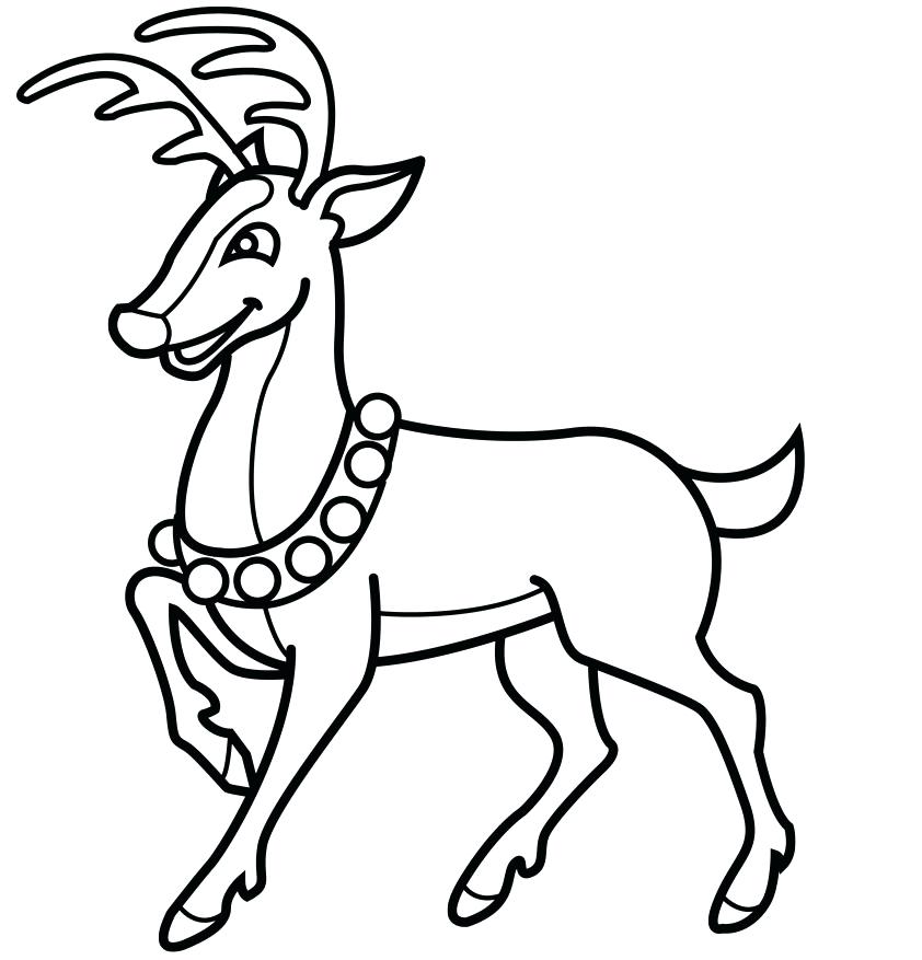 842x877 Reindeer Coloring Pages 9 Crafts And Santa Reindeer Coloring Pages
