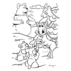 230x230 Top 20 Free Printable Reindeer Coloring Pages Online