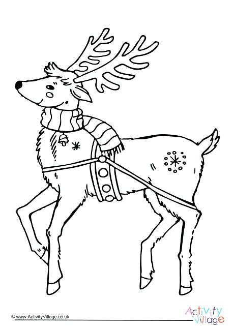 Santa Sleigh Coloring Page Sleigh Coloring Page Santa And His 460x651 Santa Sleigh Coloring Page Sleigh Coloring Page Santa And His