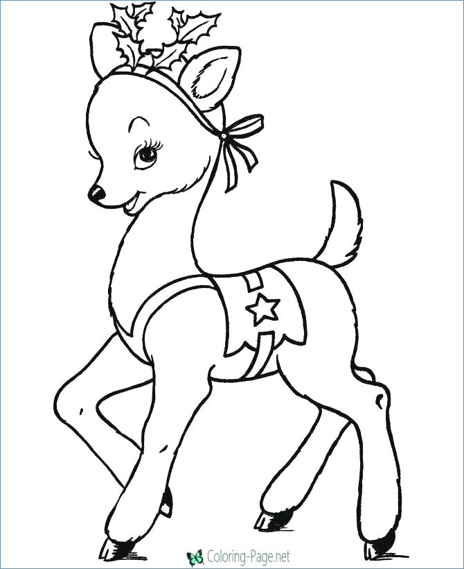 Rudolph And Santa Leigh Reindeers Coloring Page 670x820 Rudolph And Santa Leigh Reindeers Coloring Page