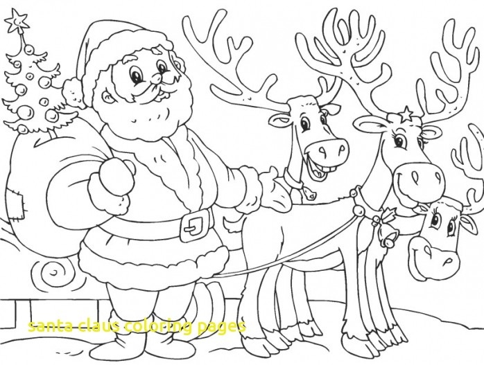 Santa Claus Coloring Pages 698x527 Santa Claus Coloring Pages
