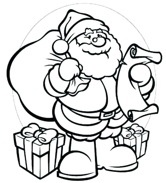 Santa Claus Coloring Pages Free Icontent 580x638 Santa Claus Coloring Pages Free Icontent