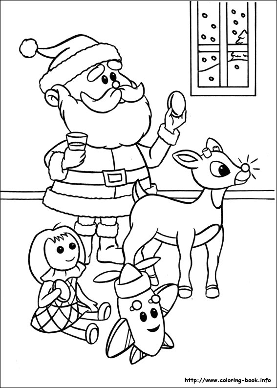 The Red Nosed Reindeer Coloring Picture 567x794 The Red Nosed Reindeer Coloring Picture