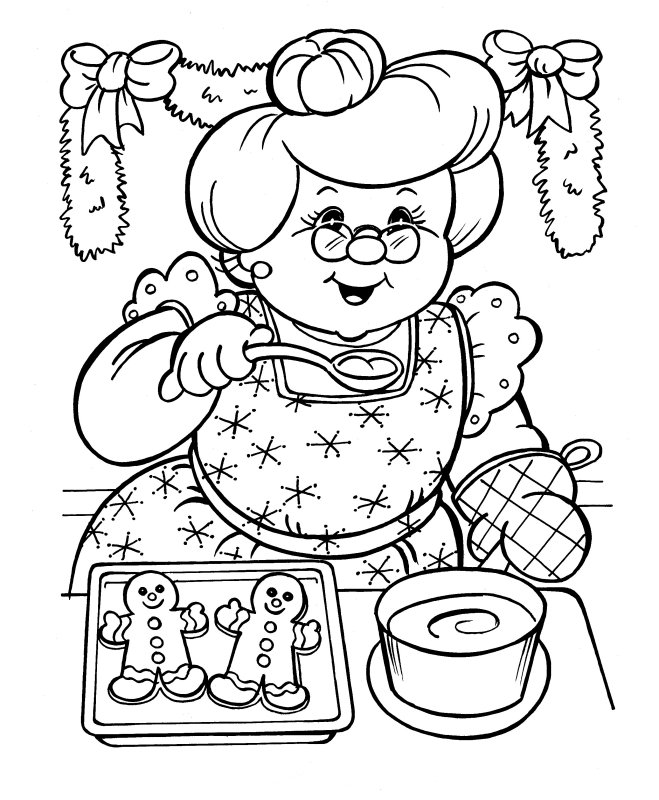 659x800 Mrs Claus Coloring Pages