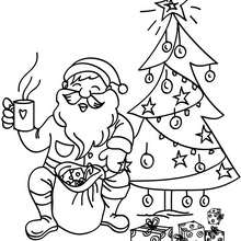 220x220 Santa Claus Under The Snow Coloring Pages