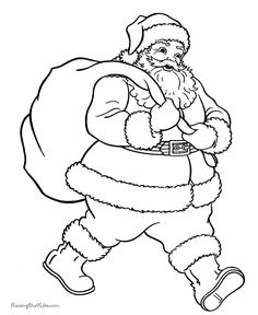 Santa Claus Coloring Pages 236x288 Santa Claus Coloring Pages