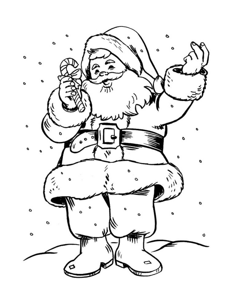 759x974 Santa Claus Coloring Pages