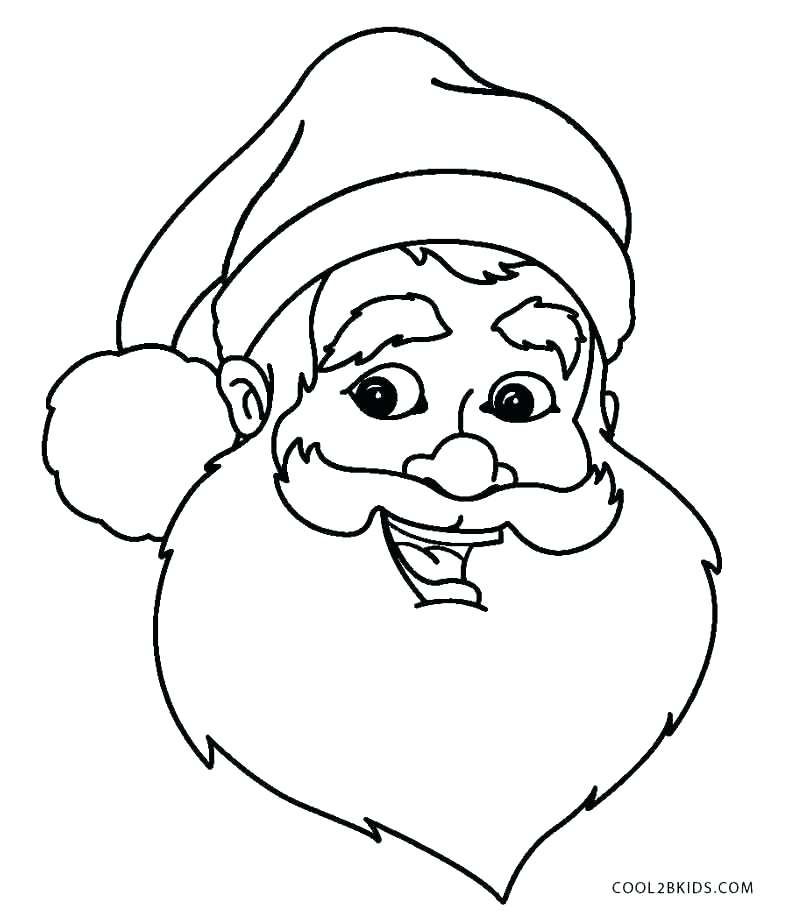 789x920 Coloring Pages Of Santa Claus Face Coloring Pages Face Coloring