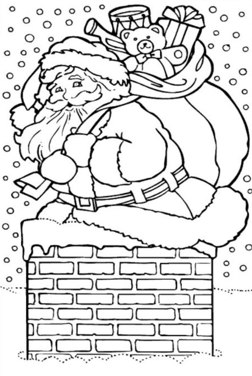 Santa Claus Coloring Pages Free To Print 814x1215 Santa Claus Coloring Pages Free To Print