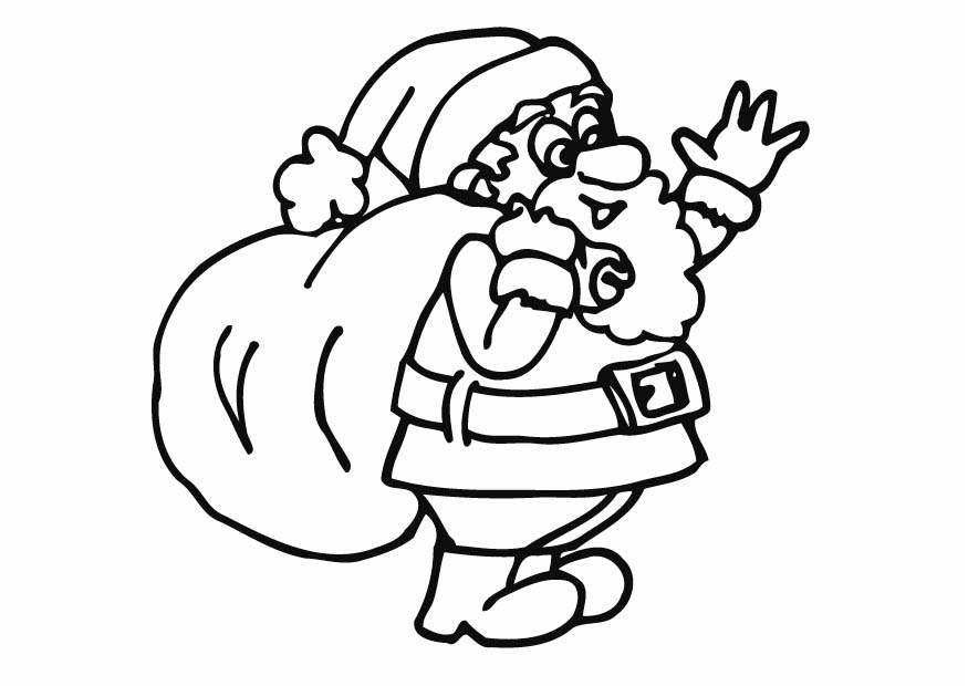 Santa Claus Coloring Pages Printable For Kids 875x620 Santa Claus Coloring Pages Printable For Kids