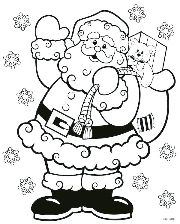 600x744 Free Santa Claus Coloring Pages Free Coloring Pages Free Printable