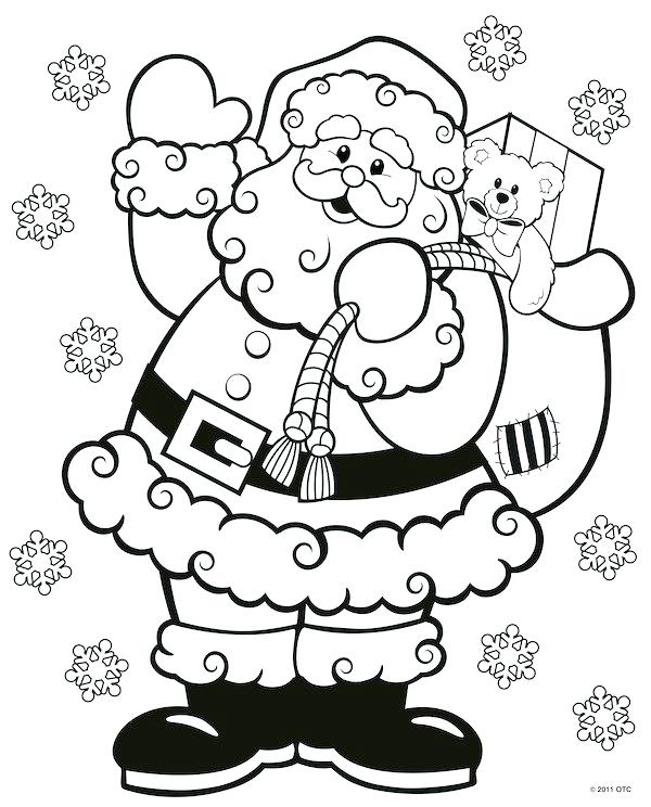 600x744 Luxury Santa Coloring Pages For Kids Or Full Size Of Coloring