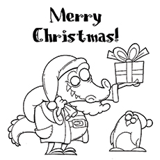 230x230 30 Cute Santa Claus Coloring Pages For Your Little Ones