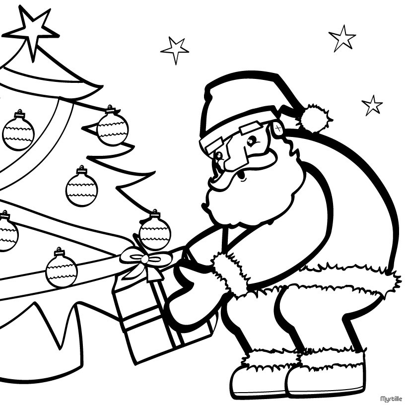 820x820 Santa Claus Coloring Pages