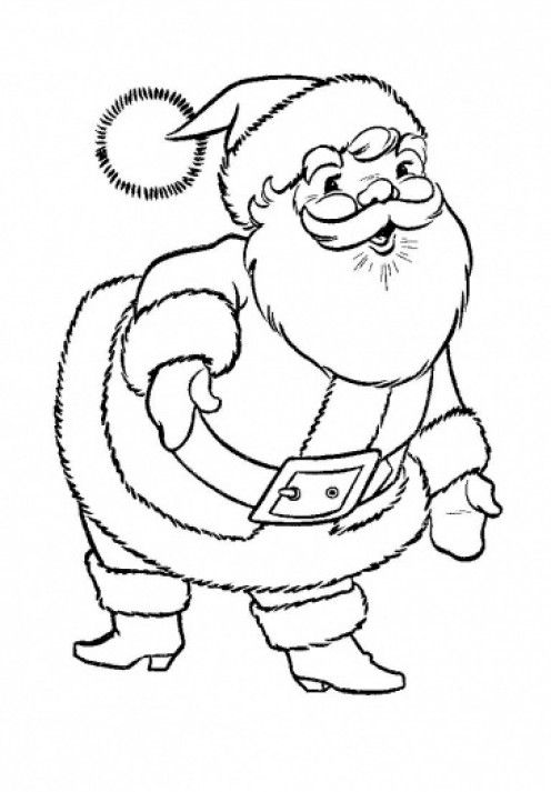 496x713 Santa Coloring Book Santa Claus Coloring Pages Drawing