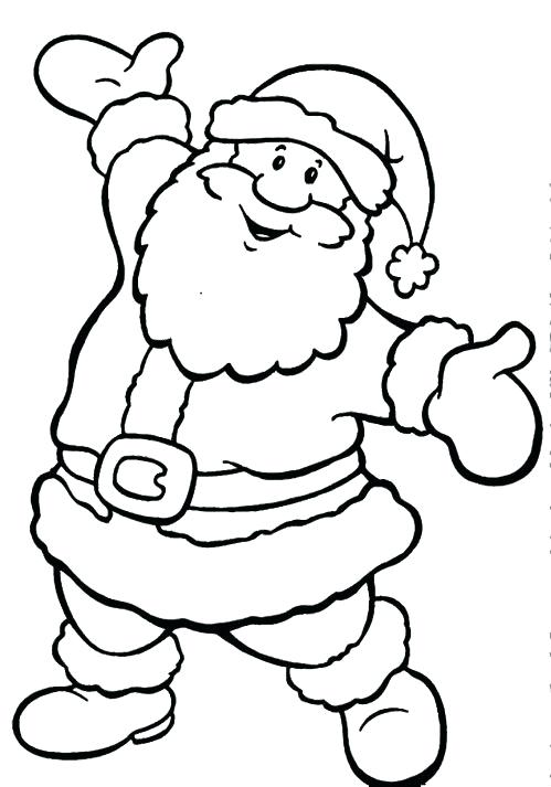 499x713 Santa Coloring Page On Coloring Page Free Printable Santa Sleigh