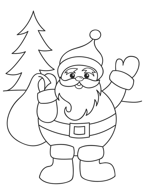 550x728 Santa Claus Coloring Pages