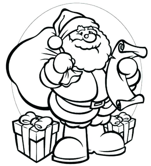 580x638 Santa Coloring Pages Online Color Pages Coloring Pics Gifts