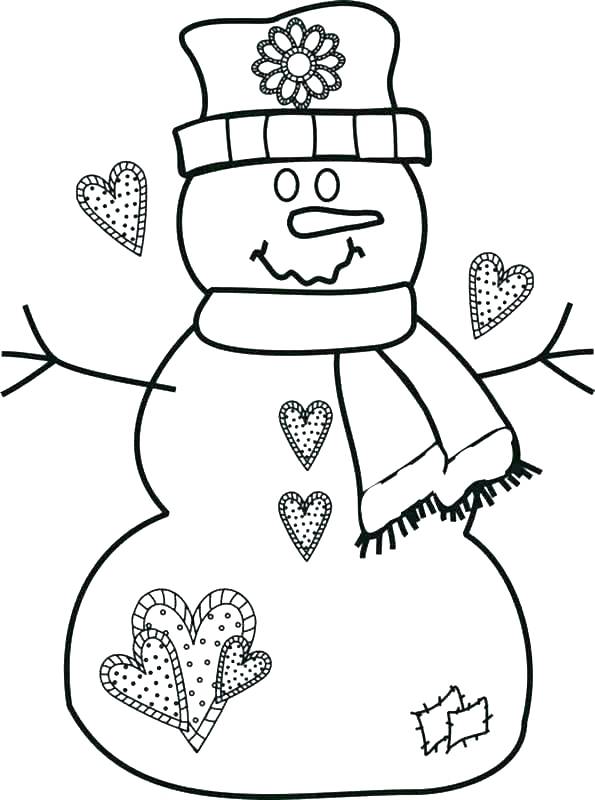 595x800 Santa Coloring Pages Printable
