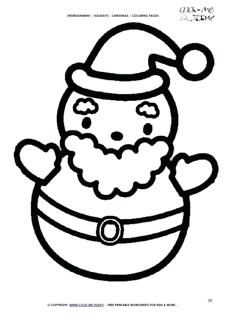 745x1053 Santa Coloring Pages Printable