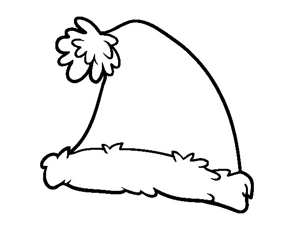 21 Santa Hat Coloring Page Images Free Coloring Pages 600x470 21 Santa Hat Coloring Page Images Free Coloring Pages